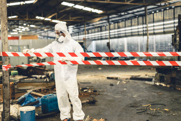 Professional Odor Removal technician working in Campbell, NE
